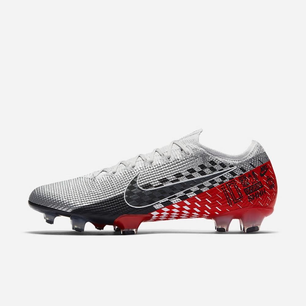 Crampon De Foot Nike Mercurial Vapor 13 Elite Neymar Jr. FG Argent 1409-873 Chrome/Red Orbit/Platinum Tint/Black Femme | ZGT-53801234